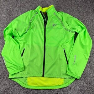 Pearl Izumi Elite Barrier Convertible Jacket Men's Size 2XL LIME GREEN